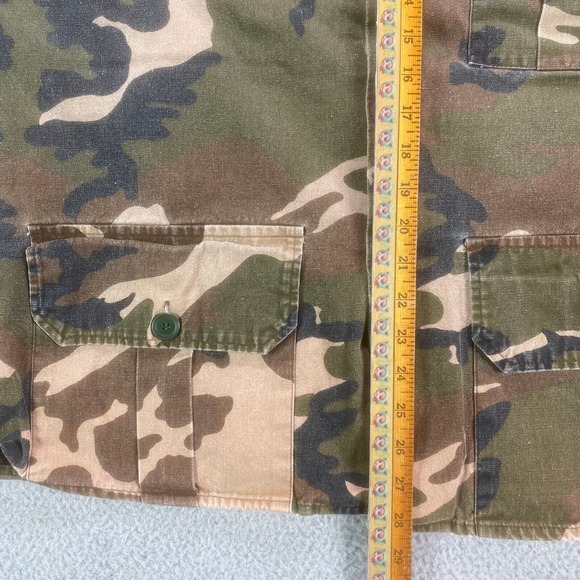 Vtg Winchester Canvas Button Up Outer Shirt Men XL Camo Jacket Lightweight - Picture 5 of 10